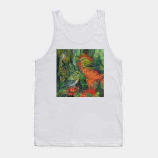 Anianiau with Orange Ohia Tank Top